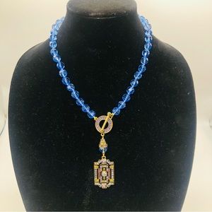 Heidi Daus Swarovski Crystal tassel Necklace